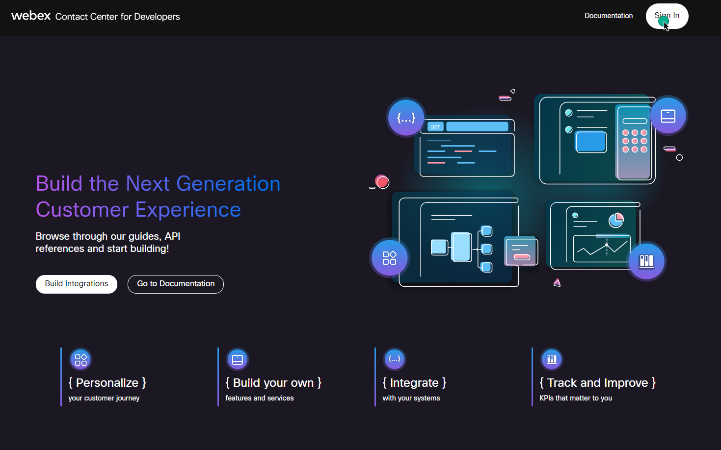 WxCC developer login page