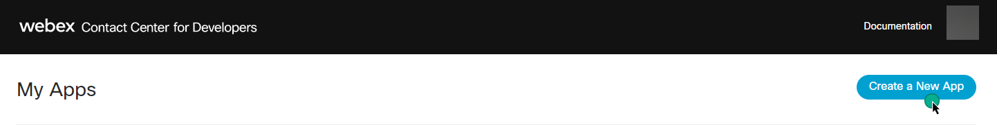 WxCC Create an App window